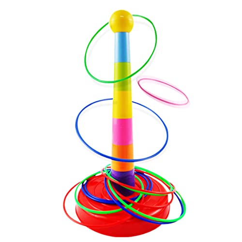 SWEETBIUTI Plastikspiel -Set mit bunten Reifenkegel -Karnevals -Spiel Set Kid Wurf Toy Set für Partyaktivitätsangebote 10 Prozent von SWEETBIUTI