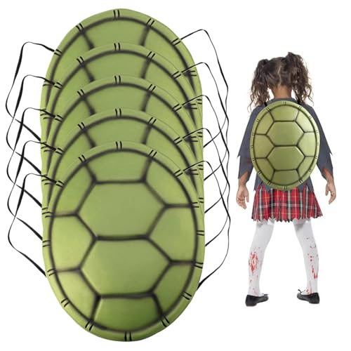 SWEETBIUTI Schildkrötenkostüm realistische weiche Schildkröte Halloween Kostüme Eva Halloween Kleid mit elastischen Trägern Kostüm für Erwachsene Kid Dekoration Party Cosplay Requisiten 5pcs von SWEETBIUTI