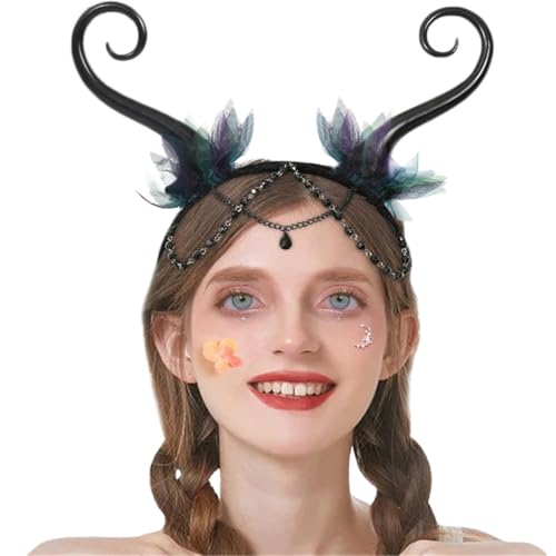 SWOAMER Feen Haarreif Haarband Elfen Kopfbedeckung Stirnband Halloween Fasching Cosplay Zubehör Haarschmuck für Mädchen Damen von SWOAMER