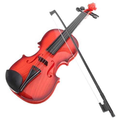 SWOOMEY 1 Satz Simulierte Geige Spielzeuggeige Kindergeige Anfänger Kleinkind Geige Violine Für Anfänger Viola-instrument Anfänger Violine Musikspielzeug Plastik Brown von SWOOMEY