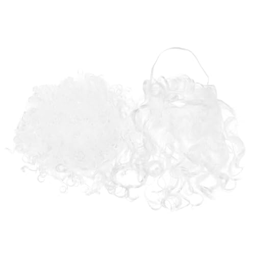 SWOOMEY 1 Set Weihnachtsmann-Bart-Perücken-Kostüm: Weihnachtsmann-Cosplay-Bart und Perücke im Stil eines Alten Mannes mit weißen Haaren für Feiertagsfeste, Maskenbälle und Veranstaltungen im SWOOMEY 1 Set Weihnachtsmann-Bart-Perücken-Kostüm: Weihnachtsmann-Cosplay-Bart und Perücke im Stil eines Alten Mannes mit weißen Haaren für Feiertagsfeste, Maskenbälle und Veranstaltungen im von SWOOMEY