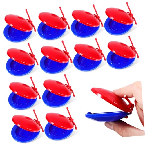 SWOOMEY 12 Stück Teiliges Finger Castanets Kleines Leichtes Musikinstrument für Angenehmer Klang Fördert Hand Koordination und Rhythmusgefühl für Musikunterricht Bühnenauftritte und SWOOMEY 12 Stück Teiliges Finger Castanets Kleines Leichtes Musikinstrument für Angenehmer Klang Fördert Hand Koordination und Rhythmusgefühl für Musikunterricht Bühnenauftritte und von SWOOMEY