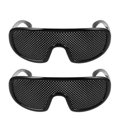 SWOOMEY 2-teilige Lochbrillen: Tragbare Lochbrillen für die Sicht – Schwarze runde Brille für Outdoor-Aktivitäten, Reisen und den Alltag SWOOMEY 2-teilige Lochbrillen: Tragbare Lochbrillen für die Sicht – Schwarze runde Brille für Outdoor-Aktivitäten, Reisen und den Alltag von SWOOMEY