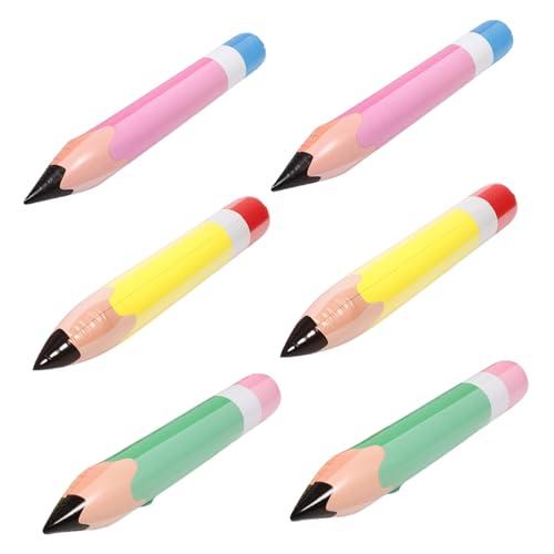 SWOOMEY 6 Stück Aufblasbare Jumbo Bleistifte Teiliges PVC Bunte Riesenstift Deko für Schulanfang Kinderzimmer Klassenzimmer Wand und Deckenhänger Party Geburtstag SWOOMEY 6 Stück Aufblasbare Jumbo Bleistifte Teiliges PVC Bunte Riesenstift Deko für Schulanfang Kinderzimmer Klassenzimmer Wand und Deckenhänger Party Geburtstag von SWOOMEY