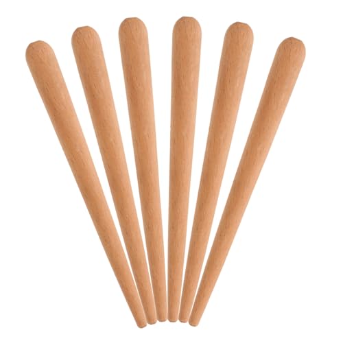 SWOOMEY 6St Fischfroschschaber Guiro Glocke Spielzeuginstrument Geste Rhythmus-Sticks kinderinstrumente Kinder musikinstrumente Holz Stock musikalische Stöcke Schlaginstrument aus Holz von SWOOMEY