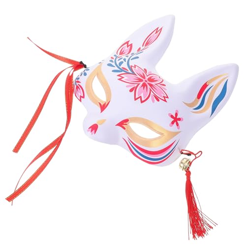 SWOOMEY Halbgesichtige Fuchs Maske Japanischer Stil Cosplay Masquerade Party Tiermaske für Frauen Festival Dekoration und Fotosession SWOOMEY Halbgesichtige Fuchs Maske Japanischer Stil Cosplay Masquerade Party Tiermaske für Frauen Festival Dekoration und Fotosession von SWOOMEY