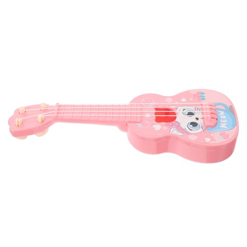 SWOOMEY Mini-Gitarre Kindergitarreninstrumente Miniatur-Ukulele Für Gitarrenspielzeug Für Minigitarre Aus Kunststoff Mini-Ukulele Aus Kunststoff -Ukulele Rosa Abs von SWOOMEY