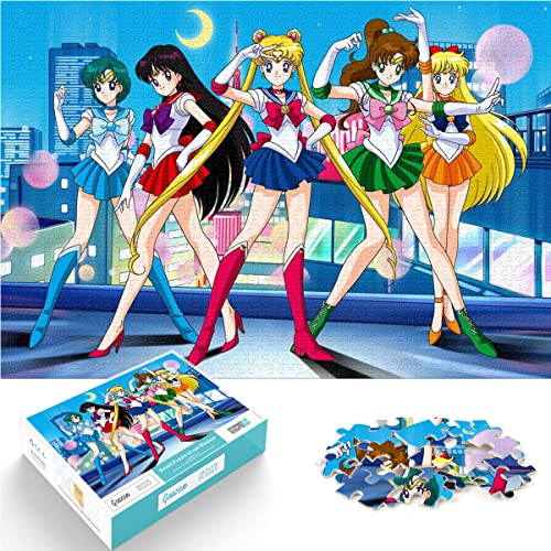 Jungen und Mädchen Puzzle 1000 Teile Puzzle Sailor Moon einfache Puzzles s Moon Hare Puzzle Lernspiele Spielzeug Familie Dekoration 75x50cm Jungen und Mädchen Puzzle 1000 Teile Puzzle Sailor Moon einfache Puzzles s Moon Hare Puzzle Lernspiele Spielzeug Familie Dekoration 75x50cm von SXBB