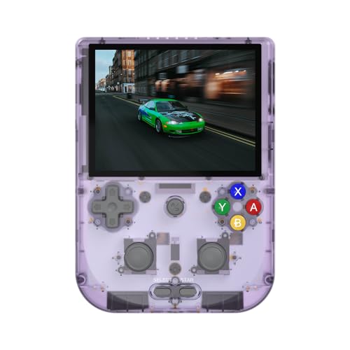 RG405V Retro-Handheld-Spiel, Android 12, 256 GB Speicher, 10,2 cm IPS-Touchscreen mit Spiel-Front-End, unterstützt 5G WiFi, Bluetooth 5.0, Transparent Lila von SXMA