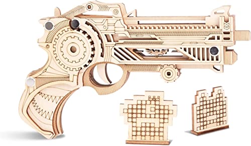 3D-Puzzle 3D-Puzzle aus Holz, DIY-Modellbausätze, LKW-Puzzle for Erwachsene, Modellbausatz, Geschenk for Geburtstag/Vatertag (Farbe: Shotgun Rubber Band Gun)(Shotgun Rubber Band Gun) von SXPXP