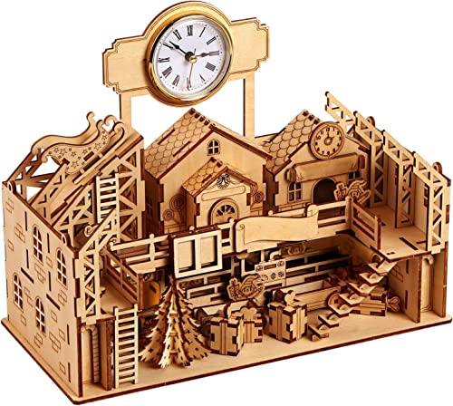 3D-Puzzle 3D-Puzzle aus Holz, DIY-Modellbausätze, LKW-Puzzle for Erwachsene, Modellbausatz, Geschenk for Geburtstag/Vatertag (Farbe: Shotgun Rubber Band Gun)(Time House) von SXPXP