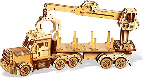 3D-Puzzle 3D-Puzzle aus Holz, DIY-Modellbausätze, LKW-Puzzle for Erwachsene, Modellbausatz, Geschenk for Geburtstag/Vatertag (Farbe: Shotgun Rubber Band Gun)(Transformers Crane) von SXPXP