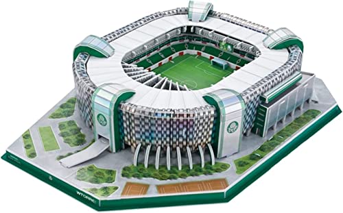 3D-Puzzle DIY Bauspielzeug Modell 3D-Puzzle Fußballfans Gedenkgeschenk, Palmeiras Antarctica Park Stadium, lustiges DIY-Puzzlespielzeug for Erwachsene oder Kinder (41 * 34 * 9,5 cm) – 106 Stück von SXPXP