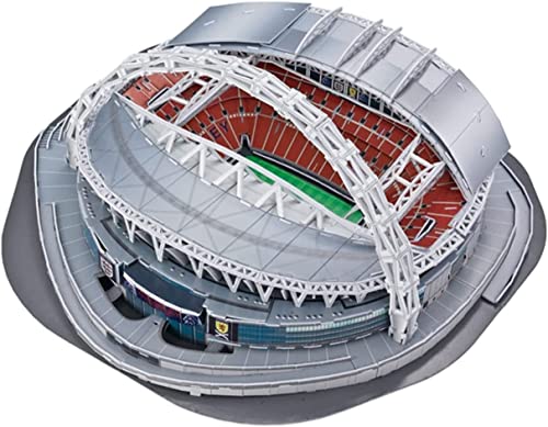 3D-Puzzle DIY-Bauspielzeugmodell 3D-Puzzle Fußballfans Gedenkgeschenk, Wembley-Stadionmodelle, berühmtes Fußballstadion Bauspielzeug Bausätze (43 * 31 * 8 cm) - Mehrfarbig von SXPXP
