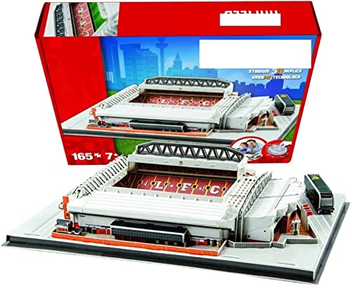 3D-Puzzle DIY Gebäude Spielzeug Modell 3D Puzzle Fußballfans Gedenkgeschenk, Anfield DIY Stadion Vorlage Gebäude Spielzeug Set, Geburtstag von SXPXP