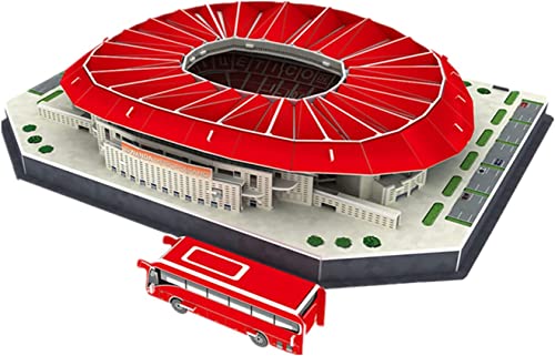 3D-Puzzle DIY Gebäude Spielzeug Modell 3D Puzzle Fußballfans Gedenkgeschenk, Neues Stadion Dreidimensionales Modell, 3D DIY Puzzle for Erwachsene oder Kinder, for Fußballfans (34,3 * 26,1 * 6,8 cm) von SXPXP