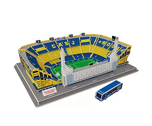 3D-Puzzle DIY-Gebäudespielzeugmodell 3D-Puzzle Fußballfans Gedenkgeschenk, Armando-Stadionpuzzle, Nachbildung des Fußballstadions der argentinischen Jugendmannschaft, weltberühmtes 3D-Puzzlespielzeug von SXPXP