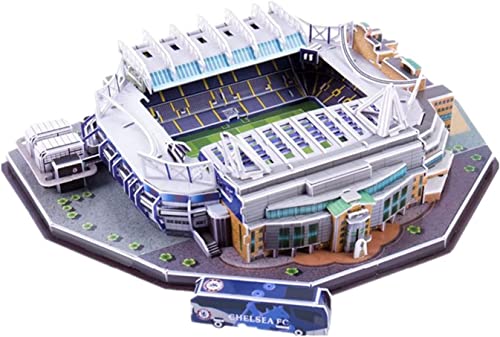 3D-Puzzle DIY-Gebäudespielzeugmodell 3D-Puzzle Fußballfans Gedenkgeschenk, Erwachsene oder Kinder Unterhaltsames, lehrreiches Baupuzzlespielzeug, Einrichtungsmodell for Fußballfans von SXPXP