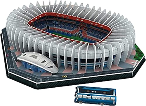 3D-Puzzle DIY-Gebäudespielzeugmodell 3D-Puzzle Fußballfans Gedenkgeschenk, Parkstadionmodell, Fußballplatz-DIY-Modelle in Paris, Frankreich, DIY-Bau-Lernspielzeug von SXPXP