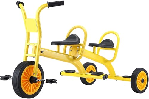 Kids Classic Tricycle, Dreirad und Balance-Bike, Freilauf-Funktionen, Fußstütze, Zubehör, Toddler Bike Ride-on Spielzeug, für 1-5 Jahre Jungen Mädchen(Yellow) von SXRLOZ