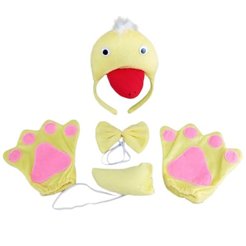 Cartoon-Tier-Stirnbänder, Enten-Gänse, Haarreif und Halsband, Cosplay-Haarband für Kinder, Bühnen-Kopfbedeckung, Kinder-Party-Kostüm, Erwachsene Cartoon-Tier-Stirnbänder, Enten-Gänse, Haarreif und Halsband, Cosplay-Haarband für Kinder, Bühnen-Kopfbedeckung, Kinder-Party-Kostüm, Erwachsene von SXRQ