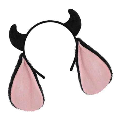 Plüsch-Schafohren, Hörner, Stirnband, reisefreundlich, pelziger Kopf, Zubehör für Cosplay, Geburtstagspartys, Schulaufführungen, weiche Plüschhörner, Geburtstagsparty-Dekorationen Plüsch-Schafohren, Hörner, Stirnband, reisefreundlich, pelziger Kopf, Zubehör für Cosplay, Geburtstagspartys, Schulaufführungen, weiche Plüschhörner, Geburtstagsparty-Dekorationen von SXRQ