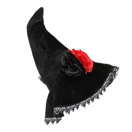 SXRQ Faddish Witch Hat Everlasting Halloween Hat Wizard Pointed Women Personality For Halloween Celebrations And Performances von SXRQ