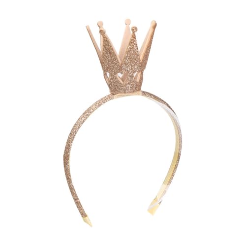 SXRQ Festival Gold Powder Crowns Haarband für Geburtstag und Weihnachtsfeier, glitzerndes Kronenstück, Haarschmuck für Mädchen und Frauen von SXRQ