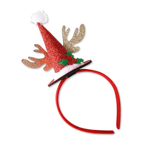 SXRQ Geweih, modischer Kopfreifen, festliches Haarschmuck, vielseitiges Styling-Werkzeug für Kinder und Erwachsene, Foto-Requisiten, Weihnachts-Stirnband, Bulk SXRQ Geweih, modischer Kopfreifen, festliches Haarschmuck, vielseitiges Styling-Werkzeug für Kinder und Erwachsene, Foto-Requisiten, Weihnachts-Stirnband, Bulk von SXRQ