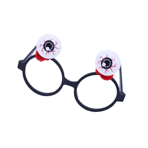 SXRQ Lustige Halloween-Augapfel-Brille, für Cosplay, Party, Kostüm, Foto-Brille, Erwachsene, Kinder, Foto-Brillen von SXRQ