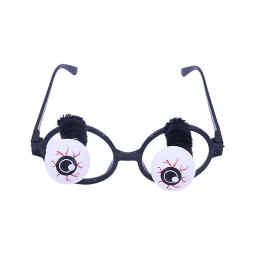 SXRQ Lustige Halloween-Augapfel-Brille, für Cosplay, Party, Kostüm, Foto-Brille, Erwachsene, Kinder, Foto-Brillen von SXRQ