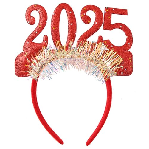 SXRQ Neujahr Brille Frisur 2025 Stirnband Festlich Haarschmuck für Urlaub Partys Foto Requisiten Festival Kopfbedeckung SXRQ Neujahr Brille Frisur 2025 Stirnband Festlich Haarschmuck für Urlaub Partys Foto Requisiten Festival Kopfbedeckung von SXRQ