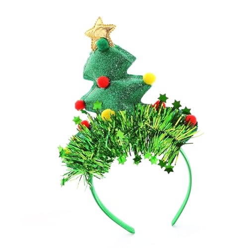 SXRQ Weihnachtsbaum-Stirnband, Festival-Haarschmuck für Damen, Herren, Kinder, Urlaub, Party-Dekoration, mit verstellbarem Stoffband, Familienfeiern, Haar-Accessoire SXRQ Weihnachtsbaum-Stirnband, Festival-Haarschmuck für Damen, Herren, Kinder, Urlaub, Party-Dekoration, mit verstellbarem Stoffband, Familienfeiern, Haar-Accessoire von SXRQ