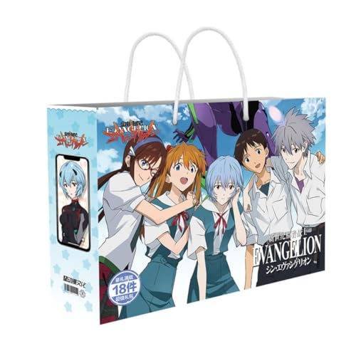 Evangelion Glückstasche Fans Geschenk-Set Enthalten DIY Figur Aufkleber Handy Stand Lesezeichen Abzeichen Ayanami Rei Ikari Shinji Grußkarte Lehrplan Zeitplan Postkarte Etc. von SXYNIO