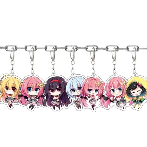 HAMIDASI Acryl Schlüsselanhänger Set 7pcs Anime-Charakter Izumi Hiyori,Izumi Tomohiro,Tokiwa Kano Figur Anhänger Schlüsselring Schlüssel Accessoire Tasche Dekoration von SXYNIO