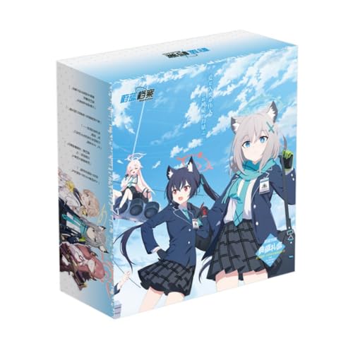 SXYNIO Blue Archive Glücksbox Fans Geschenk-Set Enthalten Wasser Cup Figur Stand Karte Lesezeichen Abzeichen Grußkarte Lehrplan Zeitplan Postkarte Etc. von SXYNIO