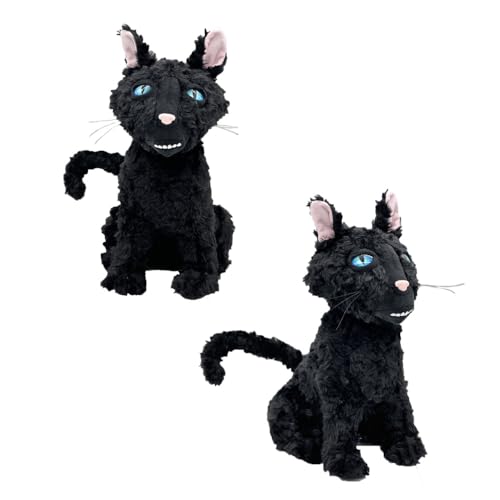 SXYNIO Coraline Schwarze Katze Plüschtiere The Cat Plüschpuppen Weiches Kissen Schwarze Katze Figur Puppen Spielzeug von SXYNIO