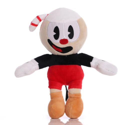 SXYNIO Cuphead Plüsch Spielzeug Cuphead Mugman King Dice Ms.Chalice Puphead Figur Puppe Fans Sammlung Plüschtiere (A) von SXYNIO