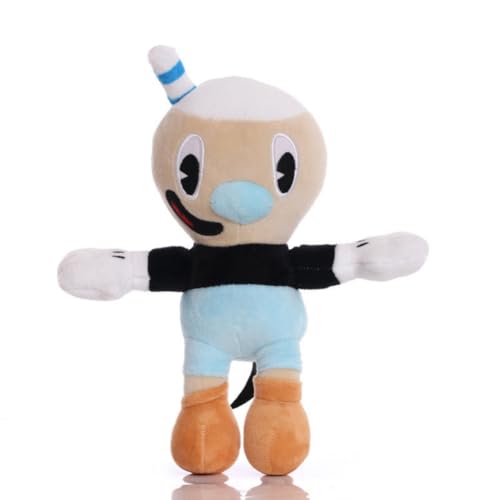 SXYNIO Cuphead Plüsch Spielzeug Cuphead Mugman King Dice Ms.Chalice Puphead Figur Puppe Fans Sammlung Plüschtiere (B) von SXYNIO