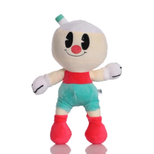 SXYNIO Cuphead Plüsch Spielzeug Cuphead Mugman King Dice Ms.Chalice Puphead Figur Puppe Fans Sammlung Plüschtiere (D) von SXYNIO