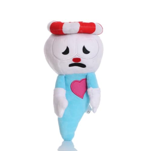 SXYNIO Cuphead Plüsch Spielzeug Cuphead Mugman King Dice Ms.Chalice Puphead Figur Puppe Fans Sammlung Plüschtiere (E) von SXYNIO