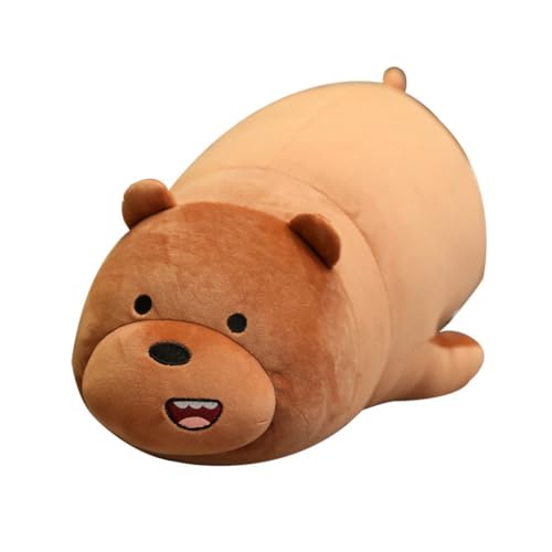 SXYNIO Die DREI Nackten Bären Plüschpuppen Niedlicher Ice Bear Grizzly Panda Plüschtiere Für Kinder Niedliche Nackte Bären Kissen 28cm (C) von SXYNIO