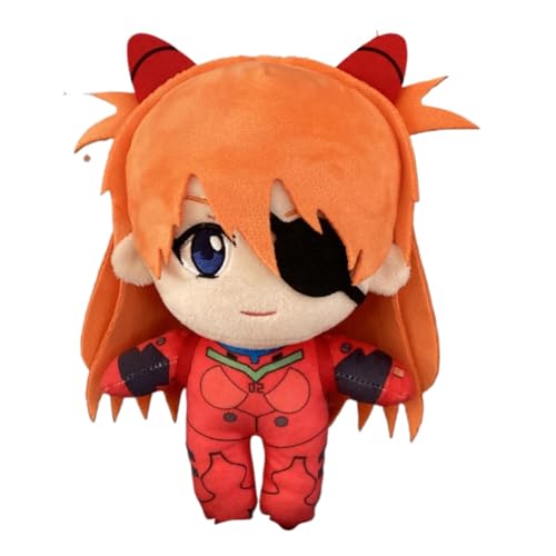 SXYNIO New Century Evangelion Plüschtier Niedliche Ayanami Rei Asuka Langley Soryu Figur Puppe Gefülltes Plüschtier Cosplay Zubehör (A) von SXYNIO