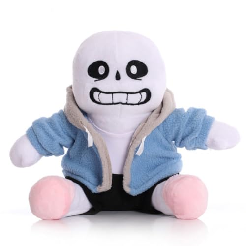 SXYNIO Undertale Plüschtier Undertale Sans Papyrus Frisk Chara Error Sans Napstablook Plüschtier Puppe 25-30cm (A) von SXYNIO