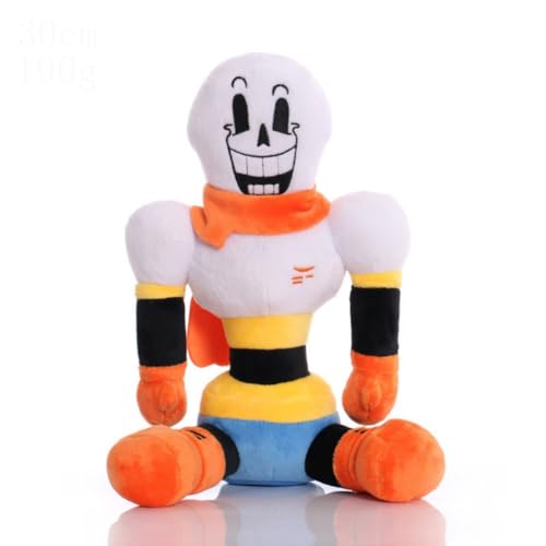 SXYNIO Undertale Plüschtier Undertale Sans Papyrus Frisk Chara Error Sans Napstablook Plüschtier Puppe 25-30cm (B) von SXYNIO