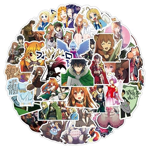 The Rising of The Shield Hero Aufkleber Charaktere Naofumi Iwatani Raphtaria Figur PVC Wasserdicht Graffiti Aufkleber Für Laptop Skateboard Telefon Gitarre Fahrrad Notebook DIY Dekoration von SXYNIO