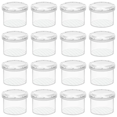 SYEYCW 16 Pcs Magnifying Bug Container, Clear Insect Viewer, Observation Insect Box, Bug Cage for Children, Portable Bug Collecting Kit, for Science Learning, Nature Exploration, Bug Collecting von SYEYCW