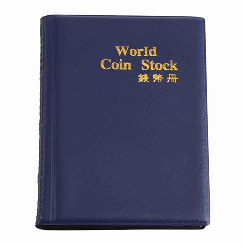 SYH&AQYE World Storage Ordner Album, 120 Taschen 10 Seiten Geldsammlerinhaber Buchhalter Aufbewahrungskollektion für Multis Sammlungshalter (Blau) von SYH&AQYE