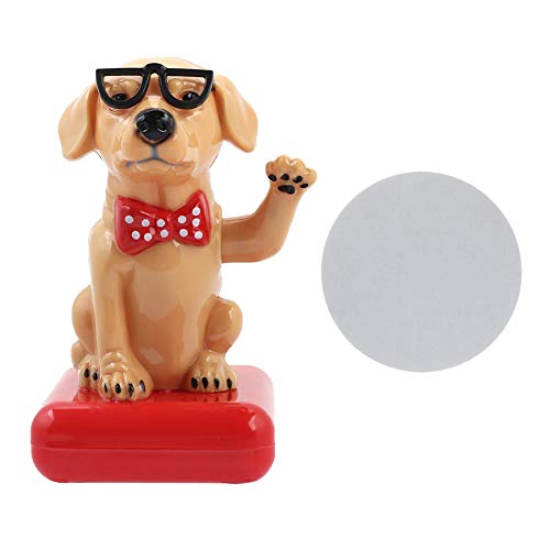 Solarbetriebener winkender Armhund, Tierfigur, Heimdekoration, niedliche, einladende Schaukel, beweglicher Hund, Ornament für Auto, Büro, Schreibtisch, Heimdekoration (golden Retriever) von SYH&AQYE