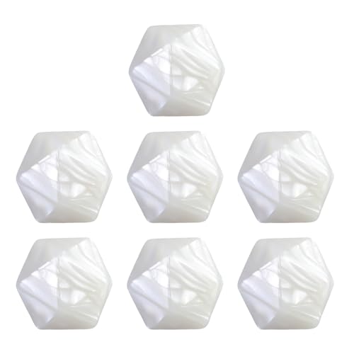 SYJHHWGS 20pcs Rohlinge 20mm Acryl Ziehungen 20 Seitig Sided Dices Mit Runden Ecken Leere Blanks Zices Cube Für Klassenzimmerbrettspiel von SYJHHWGS